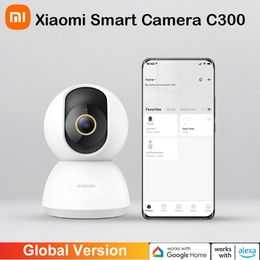 Webcams Xiaomi Mi Smart Camera C300 Global Version Baby Monitor 2K 1296P Ultraclear IP Panoramic Camera HD Night Vision Webcam