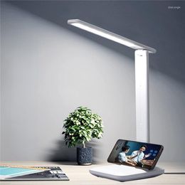 Table Lamps LED Desk Lamp USB Rechargeable Foldable Dimmable Touch With Night Light Book Reading Eye Protection 4000mah