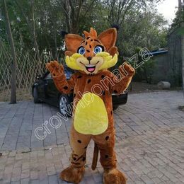 Germain le Lynx Mascot Costumes Cartoon Carnival Unisex Adults Outfit Birthday Party Halloween Christmas Outdoor Outfit Suit