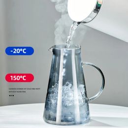 Стеклянный водный чайник прозрачная бутылка с теплостойкой большей емкость