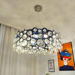 Chandeliers Modern Bubble K9 Crystal Chandelier Chrome Steel Luxury Hanging Light For Living Room Model Lustre Lampen Suspension Luminaire