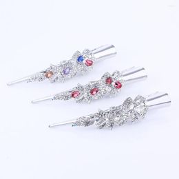 Hair Clips Fashion Metal Barrettes Crystal Diamante Ibis Type Clip Silver Plated Flower Butterfly Barrette For Women