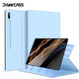 Case Magnetic Case For Samsung Galaxy Tab S8 Ultra S8 Plus S8 S7 FE S7 Plus S7 S6 Lite S6 Cover With Stand Pencil Holder Funda