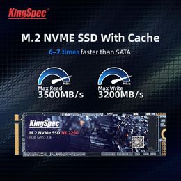 Drives KingSpec 512GB M.2 SSD with Dram M2 PCIe NVME 1TB 2TB Solid State Drive 2280 Internal Hard Disc for Laptop with Cache High Speed