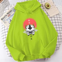 Men's Hoodies & Sweatshirts Man 2023 Fleece Avatar The Last Airbender Appa Yip Harajuku Loose Streetwear Top Autumn Pullover Hoody Mens