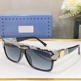 Snakeskin Sunglasses Designer Mens Mask Extra Large Sunglasses GG0483S Womens Glasses Acetate Fiber Cool Vacation Beach Glasses