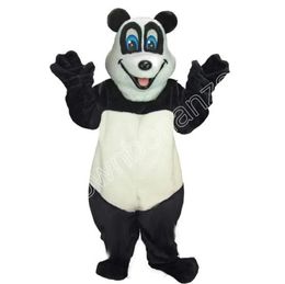 Adult size Super Cute Happy Panda Mascot Costumes Cartoon Carnival Unisex Adults Outfit Birthday Party Halloween Christmas Outdoor Outfit Suit