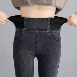 Women's Jeans 2023 Elastic High Waist Skinny Women Spring Slim Stretch Denim Pants Vintage Pencil Trousers Mom Casual Cowboy