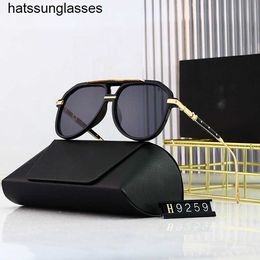 2022 New Box Sunglasses Women's Street Shooting Show Popular on the Internet Same Style Plain Tone Sunglasses Advanced Sense Glasses two for one