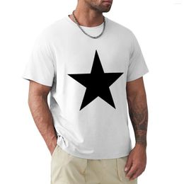 Men's Tank Tops Large Black Star T-Shirt Funny T Shirt Blouse Anime Men Clothing