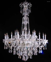 Chandeliers XL Parlour Large Glass Chandelier Crystal Pendant Abajour Living Room Decor Lamp Church El Home Lighting Luminaire