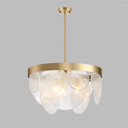 Chandeliers American Bubble Chandelier Modern Light Luxury Gold Led Pendent Lamp Living Room Bedroom Study Simple Creative Glass Lamps