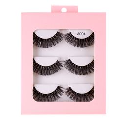 Thick Curly False Eyelashes Extensions Set Naturally Soft & Delicate Handmade Reusable Multilayer 3D Fake Lashes Full Strip Eyelashes