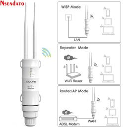 Routers AC600 2.4G/5G Dual Band High Power Outdoor Weatherproof 30db Wireless Wifi Router/AP Repeater Extender 1000mW 15KV Outer Antenna