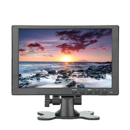 Monitors 10 Inch Large Screen 50Hz Portable Monitor HDMIcompatible 1024*600P HD IPS Display Computer LED Monitors With Leather Case