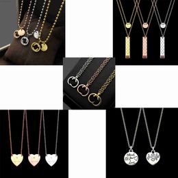 Necklaces Topsgg Women Designer Earrings Necklace Simple Letter Pendant Luxury Fashion Jewelry Without As Wedding Gift 03
