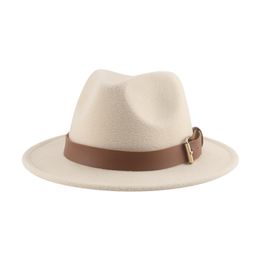 Hats for Women British Top Hat Hats for Men Kids Child Solid Belt Casual Band Panama Khaki Camel Fedoras Hat Sombrero
