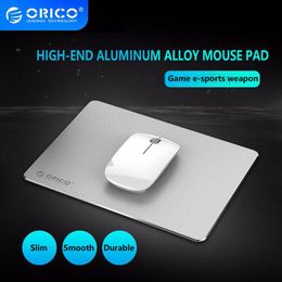 Rests Orico Mouse Pad Metal Aluminium Mouse Pad Hard Smooth Slim Computer Gaming Mousepad Double Side Waterproof for Home Office