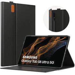 Case MoKo Case for Samsung Galaxy Tab S8 Ultra 14.6"2022(SMX900/SMX906/SMX906B/SMX906U) Lightweight Portfolio Business Tablet Case