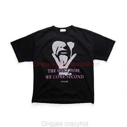 Designer Fashion Clothing Tshirt Black come Second Portrait Rock Cotton Streetwear Tops Sportswear Rock hop for sale