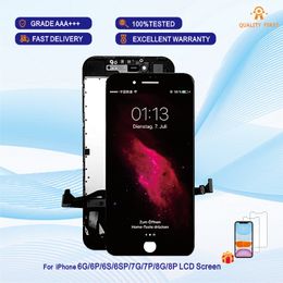 WHOLESALE Quality AAA+++ Panels LCD Display For iPhone 6SP 7P 8PLUS Touch Digitizer Complete Screen with Frame Assembly Replacement