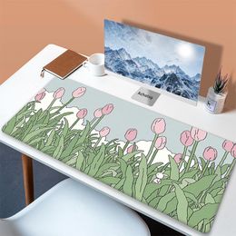 Rests Plant Art Mousepad Kawaii Cute Desk Protector Pad on The Table Pads Computer Mat Xxl Mouse Pads Extended Deskmat Office Carpet