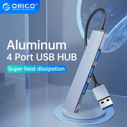 Hubs ORICO Aluminium Type C HUB 4 Port USB 3.0 2.0 Multi Splitter OTG Adapter Portable TF Dock For Macbook Pro PC Computer Accessories