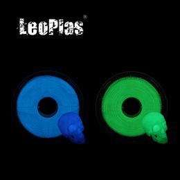 Scanning LeoPlas 1kg 1.75mm Flexible Soft Glow in Dark TPU Filament For 3D Printer Consumables Printing Supplies Rubber Material