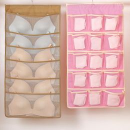Storage Bags 15 / 24 30 36 Grid Organiser For Underwear Double-sided Partition Transparent Visible Dust Cover Breathable