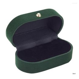 Jewellery Pouches Wedding Engagement Ring Box Bearer Vintage Double Slot