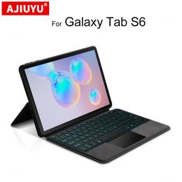 Keyboards Case Cover For Samsung Galaxy Tab S6 10.5" 2019 SMT860 SMT865 Tablet Bluetooth Keyboard Touch Pad Protective Cases TPU Shell