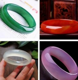 Bangle Natural 56-62mm Chinese Multicolor Agate Jade Jadeite Bracelet