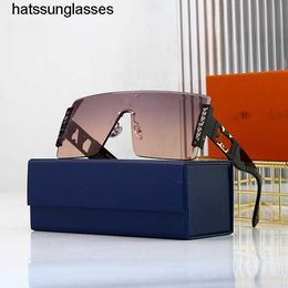 2022 New Women's Framed Sunglasses Dark Glasses Net Red Fashion Sunvisor Windshields Large UV Resistant Glasses two for one