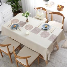 Table Cloth Tablecloth PVC Scandinavian Style Beautify Home Waterproof Oil-Free Printing Plastic Decoration Living Room