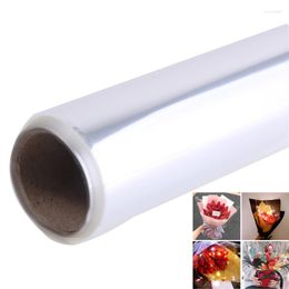 Gift Wrap 1 Roll Clear Cellophane For Flower Bouquet Baskets Wrapping Arts And Crafts Supplies Packaging