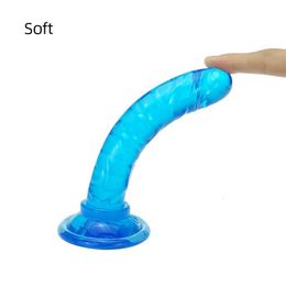 Sex Toys Massager 3 Size Translucent Soft Jelly Big Dildo Realistic Fake Penis Butt Plug for Woman Men Vagina Anal Massage Product Adult products