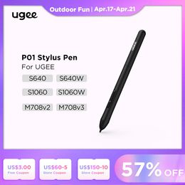 Tablets UGEE Graphic Tablet Stylus Pen for Drawing Tablet Wireless Batteryfree 8192level Pressure Real Pen Feel for Digital Art