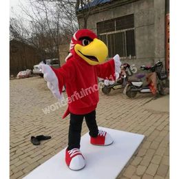 Performance red eagle Mascot Costumes Carnival Hallowen Gifts Unisex Adults Fancy Party Games Outfit Holiday Outdoor Advertising Outfit Suit