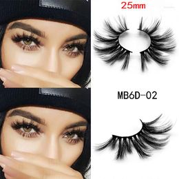 False Eyelashes MB 3D Mink 25mm Lashes Volume Natural Long Hair 6D 25 Mm Eye Extension Fake Lash Makeup Pack