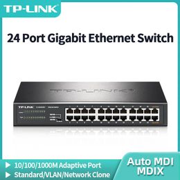 Switches TPLink 24 Port Gigabit Ethernet Switch 1000BASET Networking Hub Internet Splitter Rack Mounted VLAN Auto MDI/MDIX TLSG1024DT