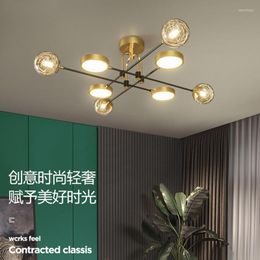 Chandeliers Modern Nordic Golden LED Lamp Home Livingroom Dining Room Bedroom Lighting Starry Lights Indoor Decoration Luminaire