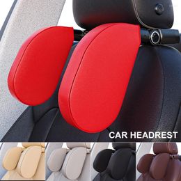 Car Seat Headrest Pillow Adjustable Head Neck Support Detachable Holder 33cmx29cmx4cmTravel Sleeping Cushion For Kids Adult