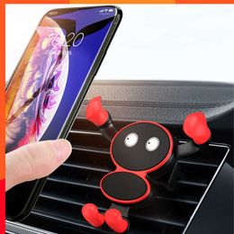 New Silicone Mobile Cell Stand Durable Gps Support Car Interior Accessories Car Phone Holder Multifunctional Cartoon-shaped 1pcs