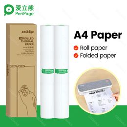 Printers Fold Thermal A4 Paper Compatible with PeriPage A40 Thermal Printer Quickdry Perfect for Picture Receipt Memo Webpage Printing