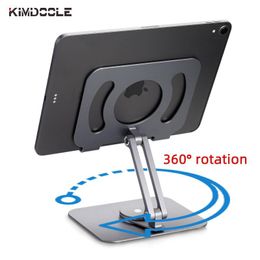 Stands Kimdoole Metal Tablet Stand Holder Portable Flexible Foldable Support for Ipad Air Pro 12 Pad Xiaomi Samsung Kindle Accessories