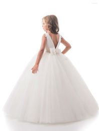 Girl Dresses Lovely Ball Gown Flower Dress For Wedding Party 6 Layers Tulle Kid Birthday First Communion Gowns