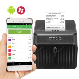 Printers Free Android APP Loyverse POS Bluetooth Thermal Printer 58mm Mini Thermal Receipt Printer Android iOS POS Printer