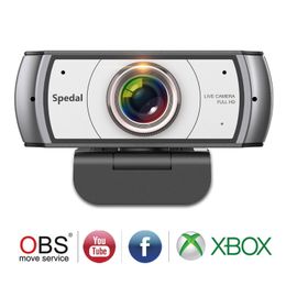 Webcams Spedal C920Pro 120 Wide Angle USB Webcam 1080P Full Hd with Microphone Video Conference Meetting For Laptop Computer Mac PC