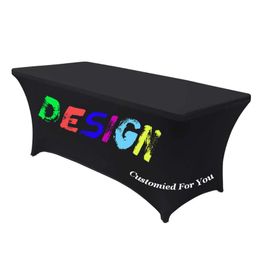 Table Cloth Custom Rectangular Fitted Spandex Wedding Party Covers Event Stretchable