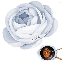 Table Mats Kitchen Draining Mat Drying Dish And Coffee Anti-Slip Flower Shape With Diatomaceous Earth Absorbent For